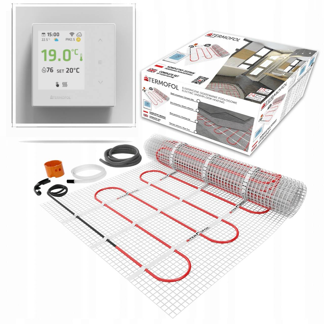 Heizmatten-Set mit WiFi-Thermostat