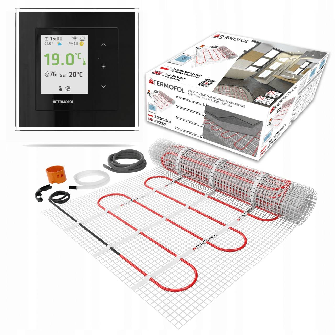 Heizmatten-Set mit WiFi-Thermostat