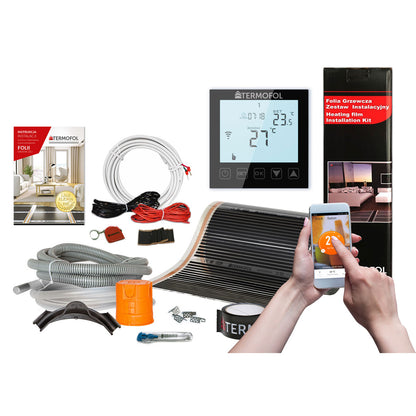 Heizfolienset mit WiFi-Thermostat – Heizfolie Detailansicht