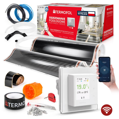 Heizfolienset mit WiFi-Thermostat – Anschlussdetail
